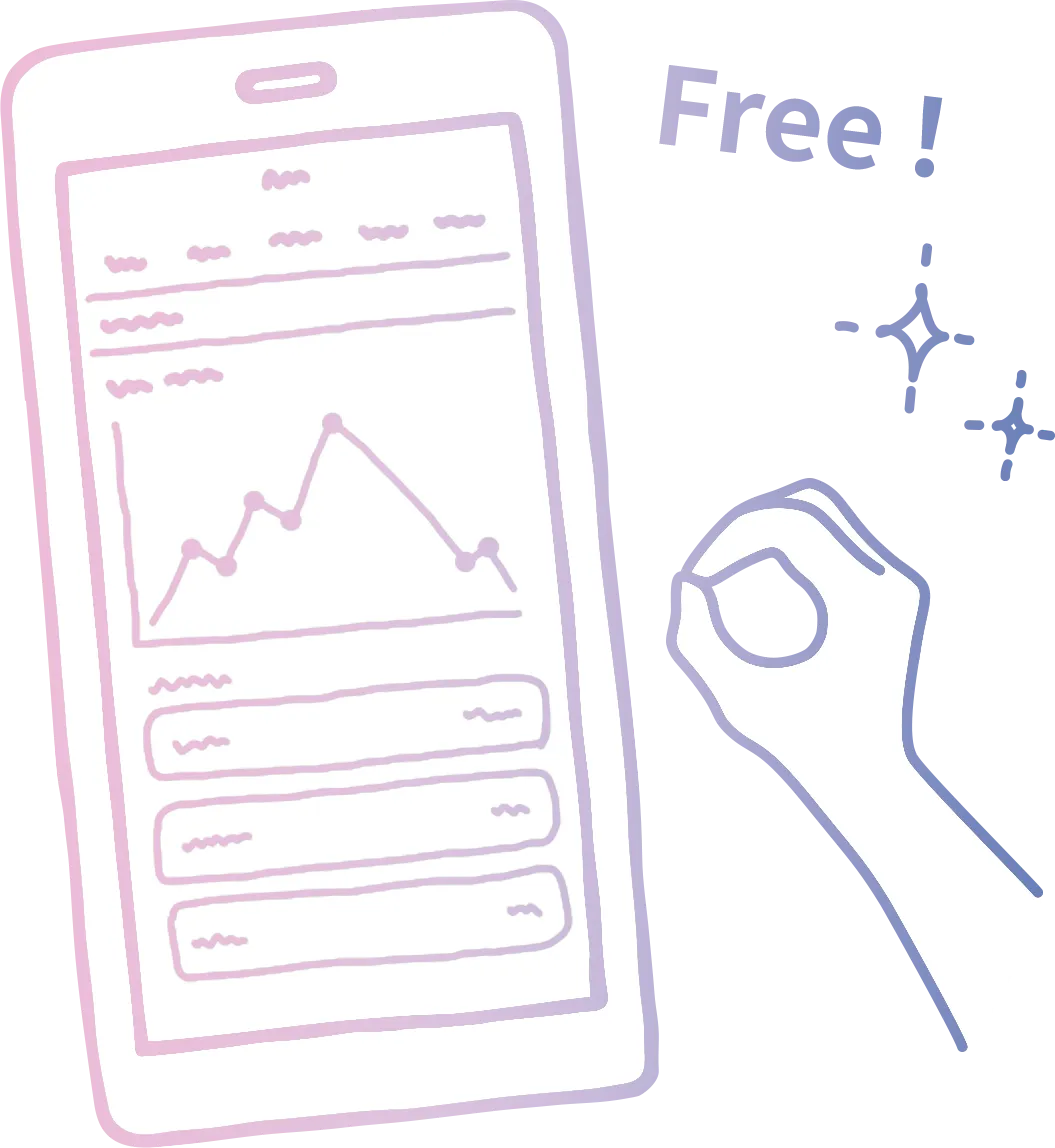 You can use all function of CLINKme for free!